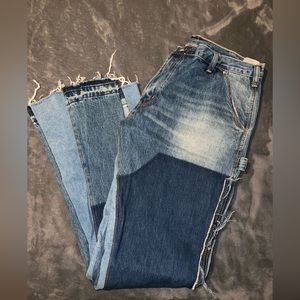 Mnml denim flare jeans